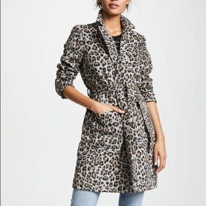 Gorgeous Cupcakes & Cashmere leopard wrap coat - Small